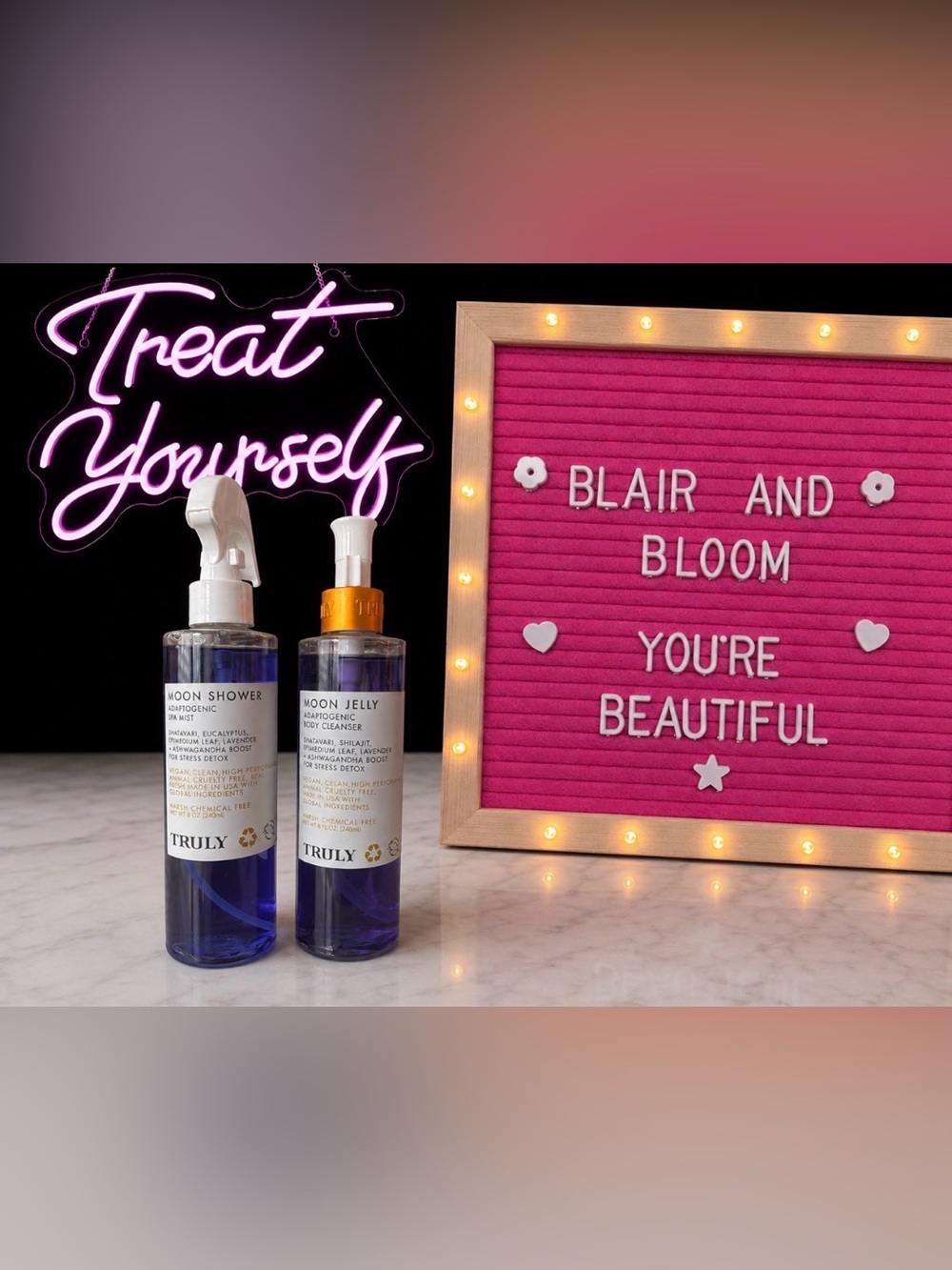 Truly Beauty's Discontinued Moon Shower Spa Mist & Moon Jelly Body Cleanser